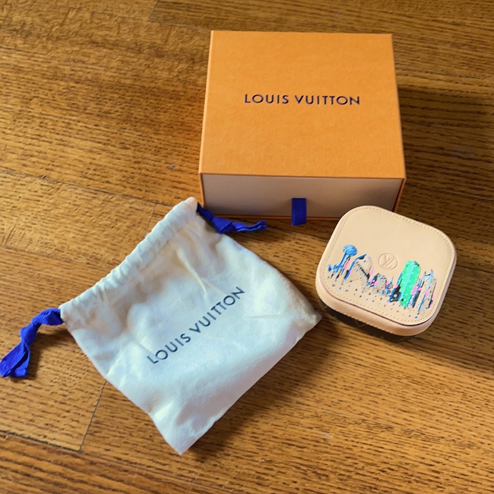 Louis Vuitton hand painted travel jewelry box